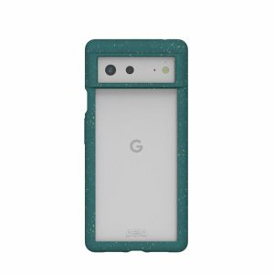 Google Pixel 6 | Clear Google Pixel 6 Case with Green Ridge