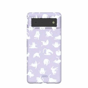 Google Pixel 6 | Lavender Yoga Cat Google Pixel 6 Case