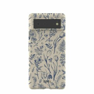 Google Pixel 6 | London Fog Indigo Bouquet Google Pixel 6 Case