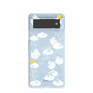 Google Pixel 6 | Powder Blue Fluffy Flower Google Pixel 6 Case