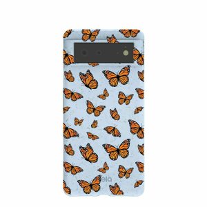 Google Pixel 6 | Powder Blue Monarchs in flight Google Pixel 6 Case