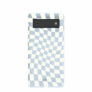 Google Pixel 6 | Powder Blue Warped Checkers Google Pixel 6 Case