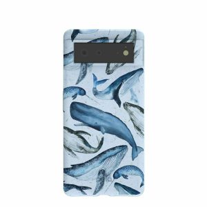 Google Pixel 6 | Powder Blue Whales Google Pixel 6 Case