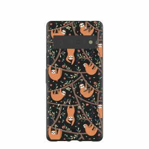 Google Pixel 6 Pro | Black Jungle Sloths Google Pixel 6 Pro Case