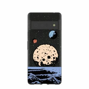 Google Pixel 6 Pro | Black Retro Moon Google Pixel 6 Pro Case