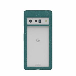 Google Pixel 6 Pro | Clear Google Pixel 6 Pro Case with Green Ridge