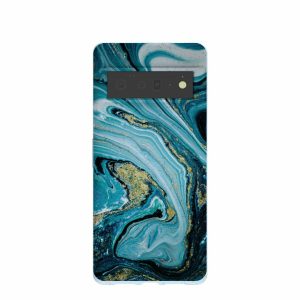 Google Pixel 6 Pro | Powder Blue Marble Google Pixel 6 Pro Case