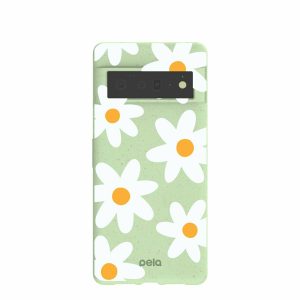 Google Pixel 6 Pro | Sage Green Daisy Google Pixel 6 Pro Case