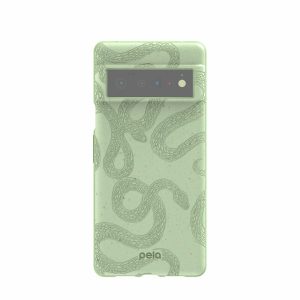 Google Pixel 6 Pro | Sage Green Snaky Google Pixel 6 Pro Case