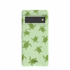 Google Pixel 6 Pro | Sage Green Tiny Turtles Google Pixel 6 Pro Case