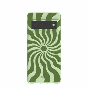 Google Pixel 6 Pro | Sage Green Watermelon Time Warp Google Pixel 6 Pro Case