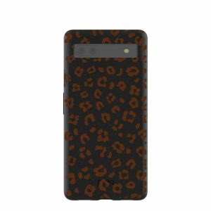 Google Pixel 6a | Black Midnight Leopard Google Pixel 6a Case