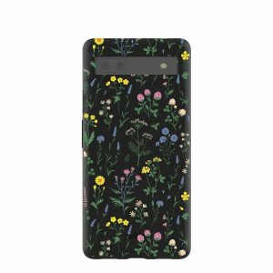 Google Pixel 6a | Black Shadow Blooms Google Pixel 6a Case