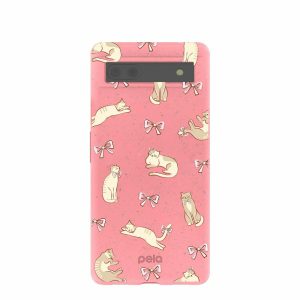 Google Pixel 6a | Bubblegum Pink Purrfection Google Pixel 6a Case