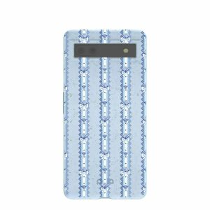 Google Pixel 6a | Powder Blue Bows and Blossoms Google Pixel 6a Case