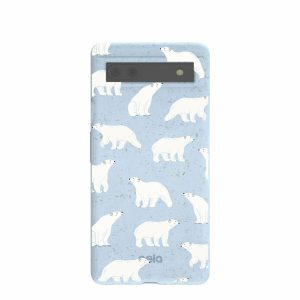 Google Pixel 6a | Powder Blue Ice Bears Google Pixel 6a Case