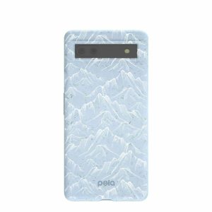 Google Pixel 6a | Powder Blue Snowy Mountains Google Pixel 6a Case