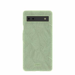 Google Pixel 6a | Sage Green Lushy Leaves Google Pixel 6a Case