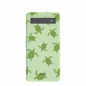 Google Pixel 6a | Sage Green Tiny Turtles Google Pixel 6a Case