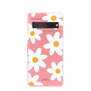 Google Pixel 7 | Bubblegum Pink Daisy Google Pixel 7 Case