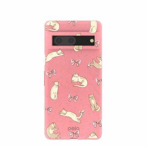 Google Pixel 7 | Bubblegum Pink Purrfection Google Pixel 7 Case