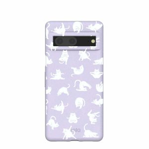 Google Pixel 7 | Lavender Yoga Cat Google Pixel 7 Case