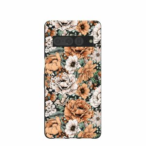 Google Pixel 7 Pro | Black Peachy Peonies Google Pixel 7 Pro Case