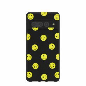 Google Pixel 7 Pro | Black Smiley Google Pixel 7 Pro Case