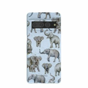 Google Pixel 7 Pro | Powder Blue Elephant Parade Google Pixel 7 Pro Case