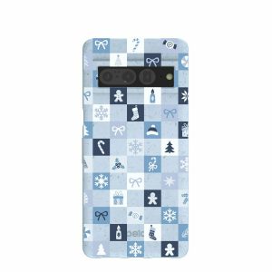 Google Pixel 7 Pro | Powder Blue Winter Quilt Google Pixel 7 Pro Case