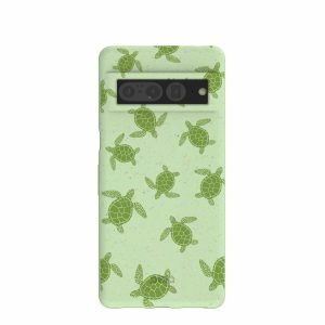 Google Pixel 7 Pro | Sage Green Tiny Turtles Google Pixel 7 Pro Case