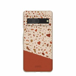 Google Pixel 7 | Seashell Clay Terrazzo Google Pixel 7 Case