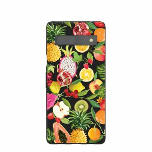 Google Pixel 7a | Black Tutti Frutti Google Pixel 7a Case