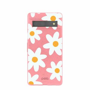 Google Pixel 7a | Bubblegum Pink Daisy Google Pixel 7a Case