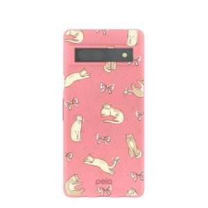 Google Pixel 7a | Bubblegum Pink Purrfection Google Pixel 7a Case