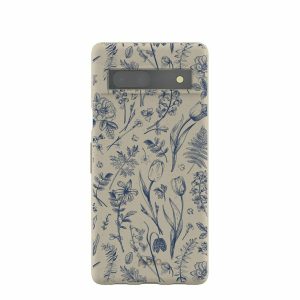 Google Pixel 7a | London Fog Indigo Bouquet Google Pixel 7a Case