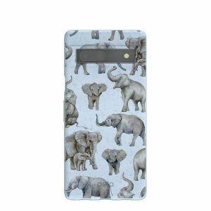 Google Pixel 7a | Powder Blue Elephant Parade Google Pixel 7a Case