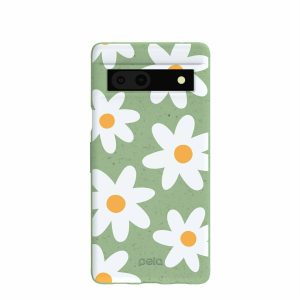 Google Pixel 7a | Sage Green Daisy Google Pixel 7a Case