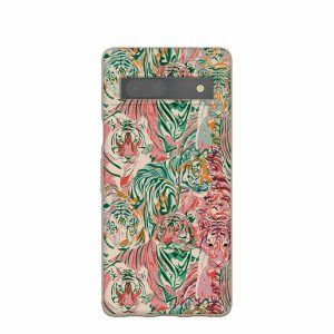 Google Pixel 7a | Seashell Hidden Tigers Google Pixel 7a Case