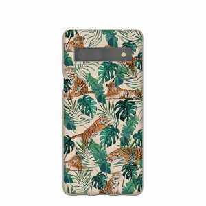 Google Pixel 7a | Seashell Jungle Tigers Google Pixel 7a Case