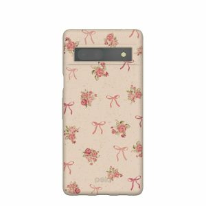 Google Pixel 7a | Seashell Roses and Bows Google Pixel 7a Case