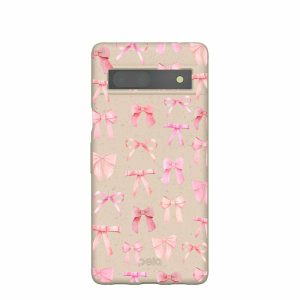 Google Pixel 7a | Seashell Rosy Bows Google Pixel 7a Case