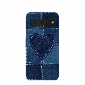 Google Pixel 8 | Powder Blue Denim Heart Google Pixel 8 Case