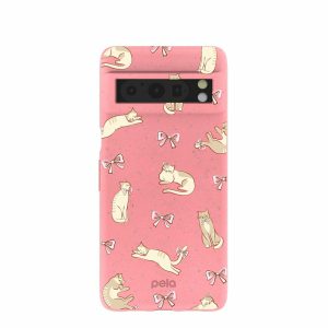 Google Pixel 8 Pro | Bubblegum Pink Purrfection Google Pixel 8 Pro Case