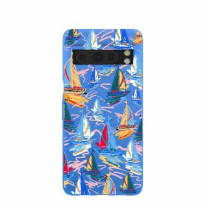 Google Pixel 8 Pro | Electric Blue Dockside Dreams Google Pixel 8 Pro Case