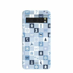 Google Pixel 8 Pro | Powder Blue Winter Quilt Google Pixel 8 Pro Case