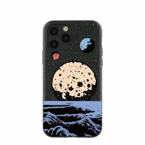 iPhone 11 Pro | Black Retro Moon iPhone 11 Pro Case