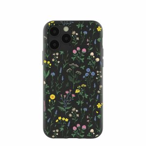 iPhone 11 Pro | Black Shadow Blooms iPhone 11 Pro Case