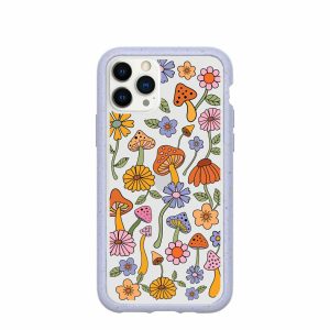 iPhone 11 Pro | Clear Shrooms and Blooms iPhone 11 Pro Case With Lavender Ridge