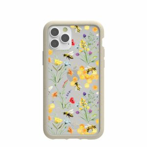 iPhone 11 Pro | Clear Sweet Bees iPhone 11 Pro Case With London Fog Ridge